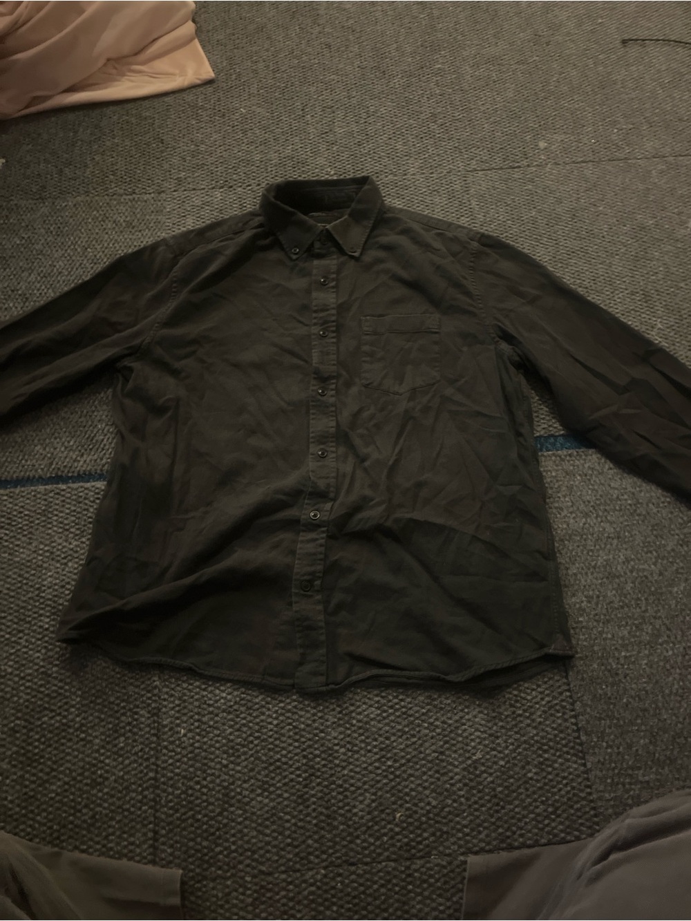 Banana republic black button up shirt